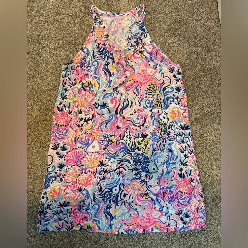 Lilly Pulitzer Shay “So Sofishticated” Racerback dress size XL